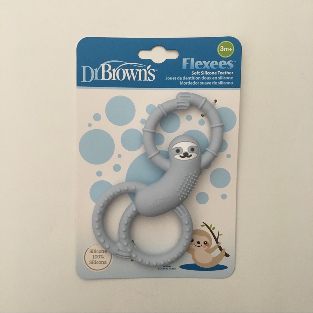 Teether Monkey Flexees Soft Silicone Ages 3M+ NEW | Dr Browns